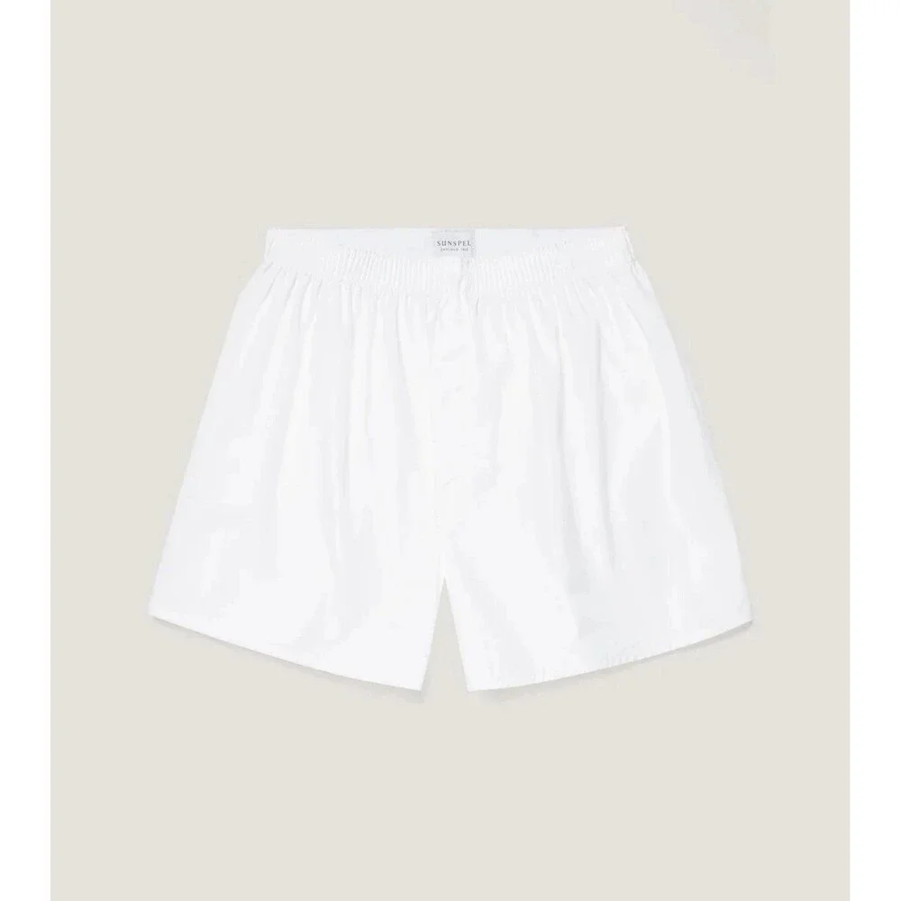 Sunspel White Men’s Boxer Shorts Size Medium NWOT 100% Cotton